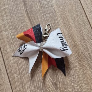 Deutschland CheerBow Anh&auml;nger | Fan-Accessoire