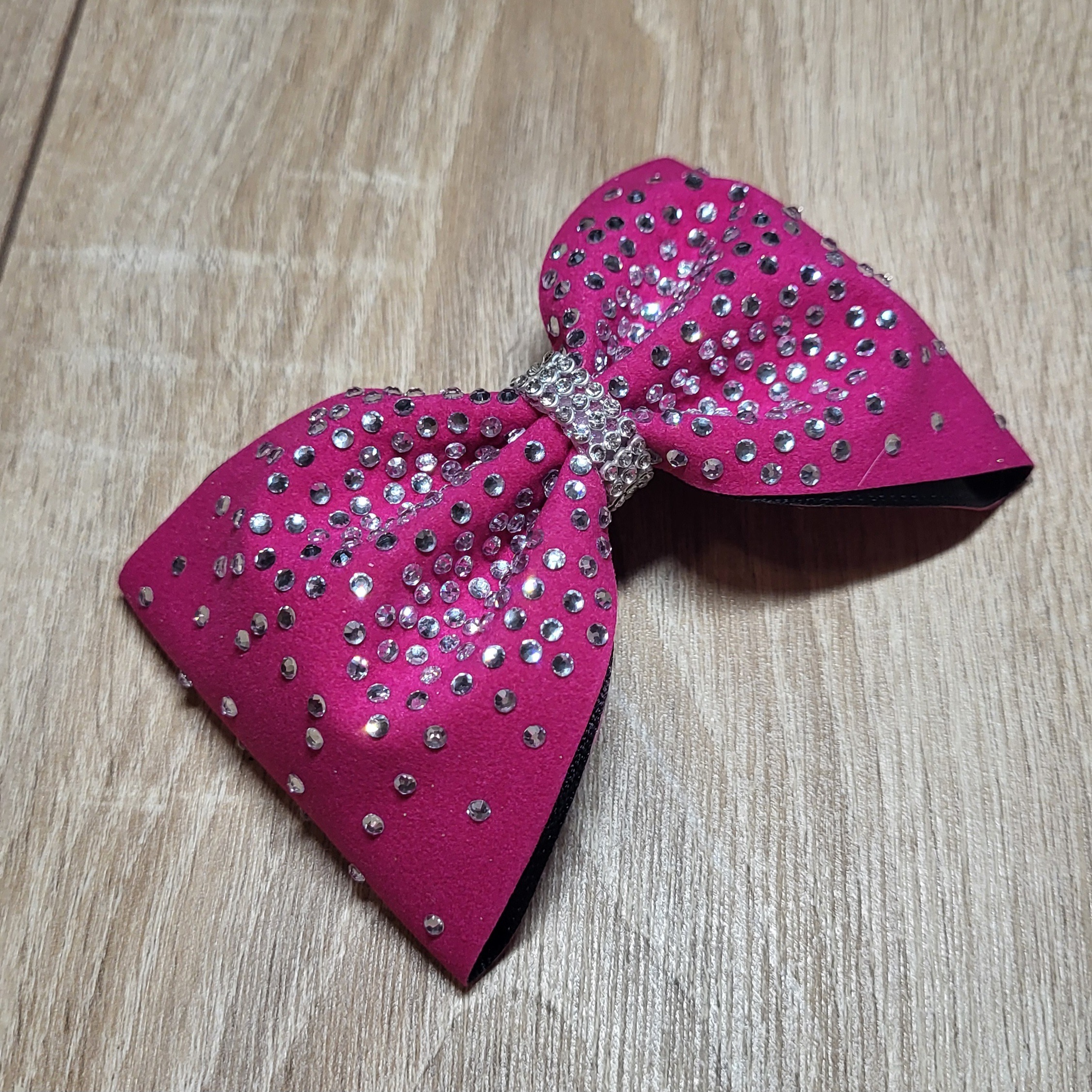 Tailless Bow Samt Strass Variante X